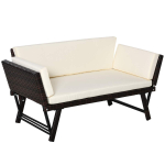 Aiapink Outsunny 129x63x67cm., pruun/kreemikas