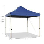 Paviljon 300x300x335 cm, sinine v&auml;rv