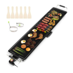 Elektrigrill 116,5x24x10,5cm, musta v&auml;rvi