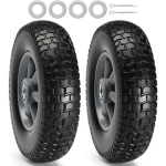 Tugevad PU veljed tubeless rehvidega, 25,4 cm, 2 tk pakis