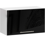 Riputatav k&ouml;&ouml;gikapp OLIWIA W60OK, 1 uks, Valge/must, 60 &times; 29 &times; 30 cm