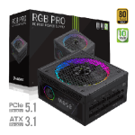 Toiteplokk Gamemax RGB PRO 850G, Full Modular