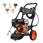 Bensiinimootoriga survepesur, 3950 PSI, 10 l/min, vaskpump, 5 otsikut
