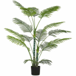 Kunstpalm, 16 lehte, Roheline, 20 &times; 20 &times; 175 cm