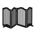 Kaitsepiire Relaxdays, 4 osa, Must, 70 &times; 205,5 &times; 30 cm
