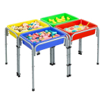 Sensoorne m&auml;ngulaud VEVOR EJS002, 4 kohta, 2 kasti, Beež, 109 &times; 78,5 &times; 50,8&ndash;66 cm