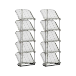 Jalatsiriiul SONGMICS LPC050GZ01, 5 astet, Hall, 24,5 &times; 28,4 &times; 102,5 cm