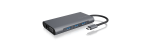 USB Type-C&trade; dokk Icy Box IB-DK4040-CPD, HDMI&reg; ja VGA, 100 &times; 25 &times; 200 mm
