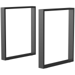 Lauajalgade komplekt (2 tk) Homcom 60x8x72cm, must
