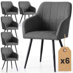 S&ouml;&ouml;gitoa toolide komplekt LUXANO, 6 tk, halli/musta v&auml;rvi, 54 &times; 82 &times; 58 cm