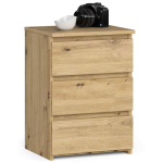 &Ouml;&ouml;kapp CL3/40, 3 sahtlit, pruun, 40 &times; 57 &times; 35 cm