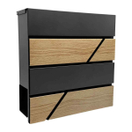 Postkast Relaxdays 10051660_139, ajalehesektsiooniga, 37 &times; 37 &times; 11 cm