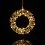 Rippuv LED-valgusr&otilde;ngas Relaxdays, H&otilde;bedane, &Oslash; 25 &times; 5 cm