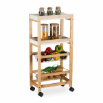 Riiulik&auml;ru Relaxdays, 2 riiulit, 2 korvi, 40 &times; 83 &times; 22 cm