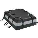 Pehme auto katusepagasiruum, 450 l, Hall/must, 112 &times; 86 &times; 43 cm