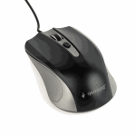 Optiline hiir Gembird MUS-4B-01-GB, 4 nuppu, Hall/must