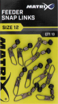 Klambrid Matrix Feeder Snap Links nr 12, 10 tk