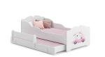 Laste kaheinimesevoodi Anna madratsi ja turvapiirdega 164x85x63 / 145x80x15cm, kassipoeg
