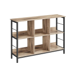 Riiul 33x120x80cm., helepruun/must