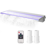 Akr&uuml;&uuml;list basseini &uuml;levoolurenn, 36x8 cm, 17 v&auml;rvi LED-valgustiga, puldiga