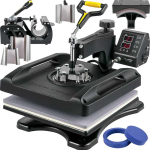 8-&uuml;hes kuumpress 38,1x38,1 cm, 1000W, must, 360&deg; p&ouml;&ouml;rlemine