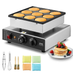 Hollandi elektriline pannkoogik&uuml;psetaja "poffertjes", 9 tk, 76 mm, roostevaba teras