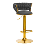 Taburet &bdquo;4Rico QS-B313a&ldquo;, hall/kuldne