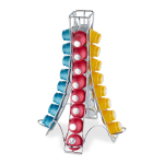Nespresso kapslihoidik Relaxdays, 32 kapslile, 21,5 &times; 30 &times; 21,5 cm