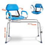 L&uuml;katav du&scaron;itool VEVOR FBL650328, 360&deg; p&ouml;&ouml;ratav iste, 150 kg, 100 &times; 55 &times; 104 cm