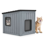 Kassimaja, 2 PVC-ust, 62,5 &times; 54 &times; 56,5 cm