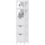 Vannitoa kapp Homcom 30x30x142,4cm, valget v&auml;rvi