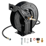 Survepesuri voolikurull 15,2 m x 9,5 mm, terasest, automaatne kerimisrull, 4000 PSI