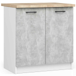 K&ouml;&ouml;gikapp OLIWIA S80, t&ouml;&ouml;tasapinnaga, valge/hall, 80 &times; 85 &times; 46 cm