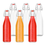 Klaasist lik&ouml;&ouml;ripudelid Relaxdays, 6 tk, 500 ml, &Oslash; 7 &times; 26,5 cm