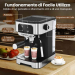 Espressomasin, 20 baari, 26 &times; 28 &times; 21 cm