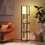 Riiuliga p&otilde;randalamp, 3 LED-riba, Must, 29 &times; 29 &times; 163 cm