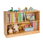 Montessori kahekorruseline raamaturiiul, 87 cm, pruun, laste