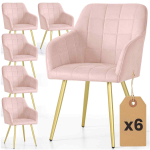 S&ouml;&ouml;gitoa toolikomplekt LUXANO, 6 tk, roosa ja kuldne, 54 &times; 82 &times; 58 cm