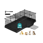 V&auml;ikeloomade aedik SONGMICS LPI012BH01, 20 paneeli, kaks ust, 123 &times; 63 &times; 41,5 cm
