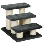 Kasside kraapimisredel PawHut 45x35x34cm, tumehall/liivakarva