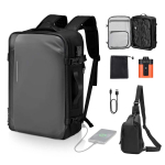 Tolmuimejaga reisiseljakott airback vacpack 65 L TSA lukuga, hall