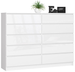 Kummut K160, 10 sahtliga, Valge, 160 &times; 121 &times; 40 cm