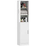 Vannitoakapp, 2 ust, 6 riiulit, Valge, 40 &times; 180 &times; 35 cm