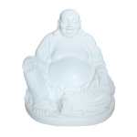 Naerva Budai skulptuur Relaxdays 10052832_49, 45 &times; 43 &times; 43 cm