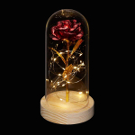 Kunstroos Relaxdays 10048203.0, Punane, &Oslash; 10 &times; 25 cm