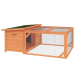 V&auml;ikelooma puur PawHut 125,5x100x49cm, pruun/roheline v&auml;rv