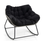 Tugitool 98x98x87cm, halli/musta v&auml;rvi