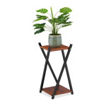 Lillealus 2 riiuliga 57x29x29cm., pruun/must