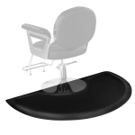 Juuksurimatt poolringikujuline, 1520x910 mm, 13 mm, PVC, v&auml;simuskindel