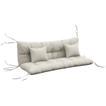 Pingipadjad, 4-osaline komplekt, Valged, 150 &times; 50 &times; 12 cm